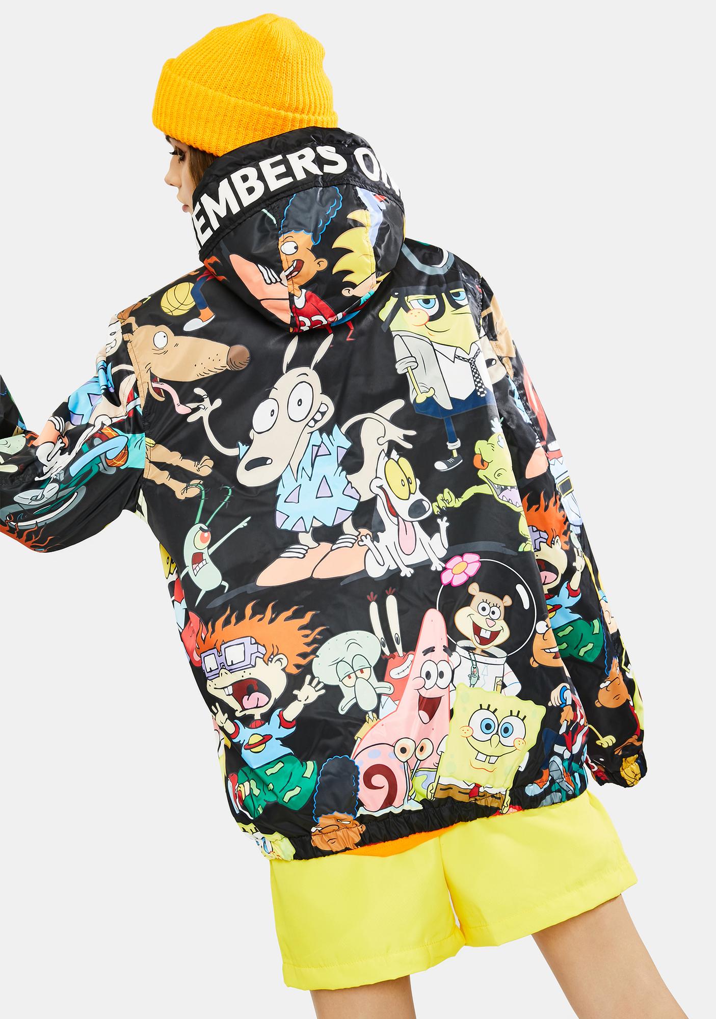 Members Only Nickelodeon Hooded Pullover Jacket | Dolls Kill