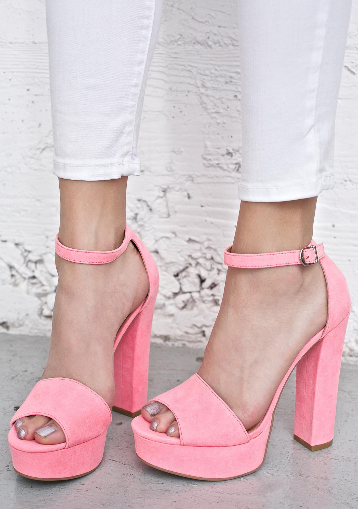 chinese laundry pink heels