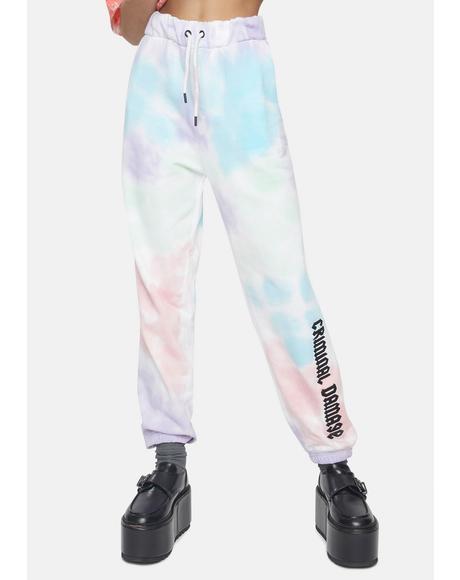 tie dye oversized joggers