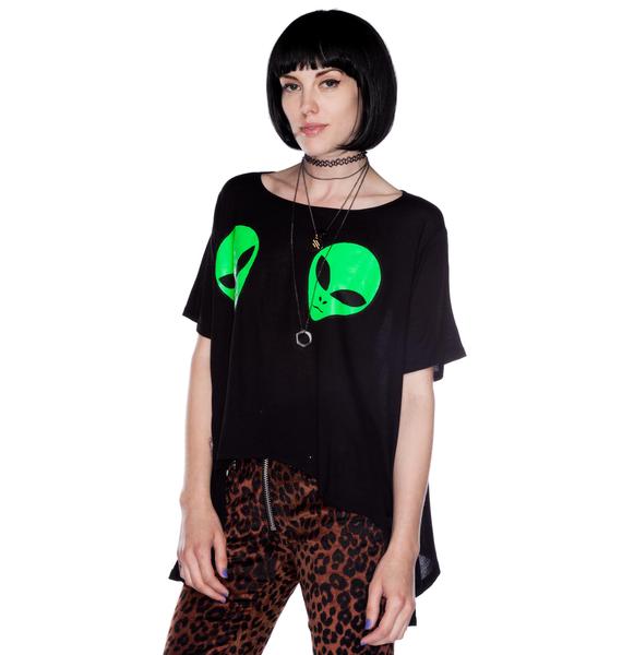 UNIF Alien Boobs Tee | Dolls Kill