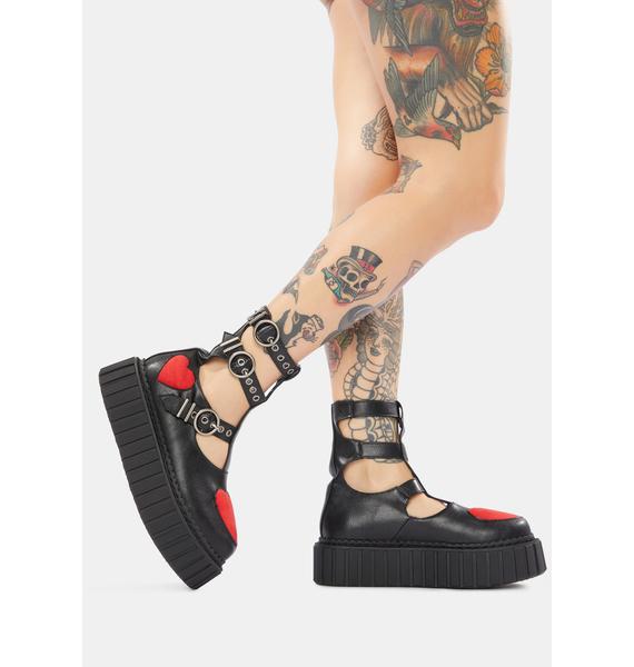 rosey love chunky platform dolly shoes