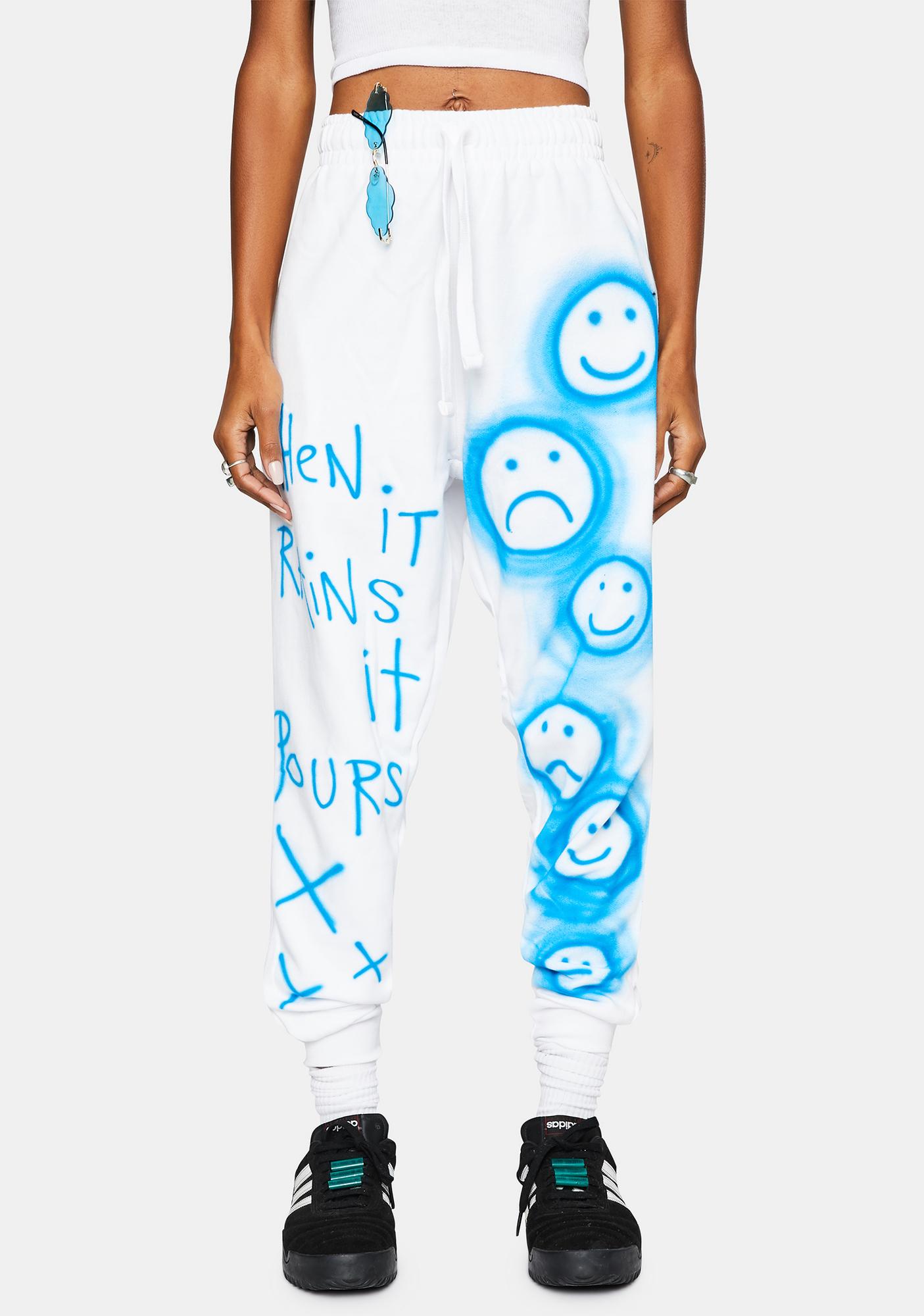 Marsanne Brands Blues Airbrush Sweatpants Dolls Kill