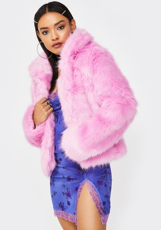 glamorous fur coat