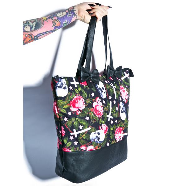 Iron Fist Kill Me Later Tote Bag Dolls Kill