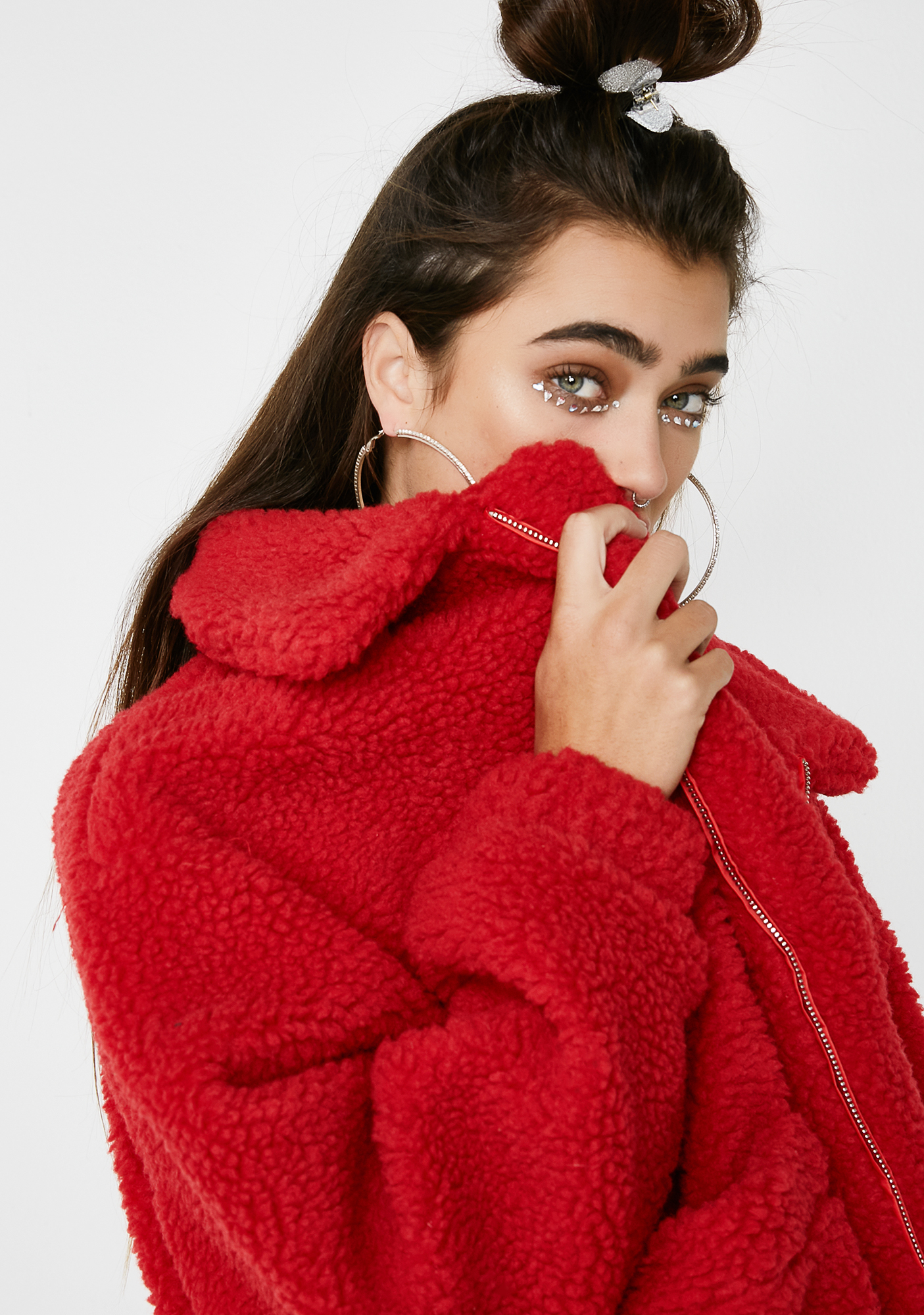 red i am gia pixie coat