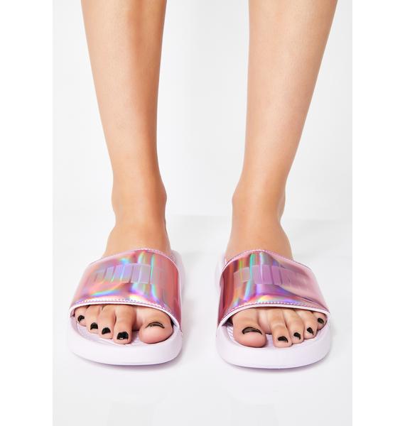 PUMA Popcat Chrome Slide Sandals 