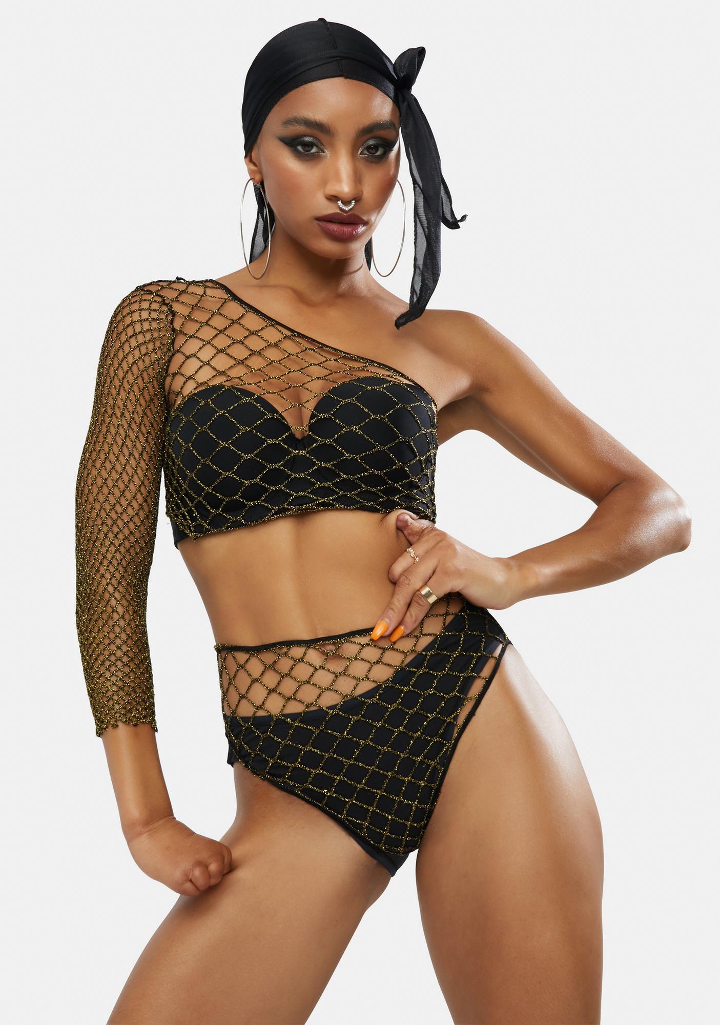Fishnet lingerie top