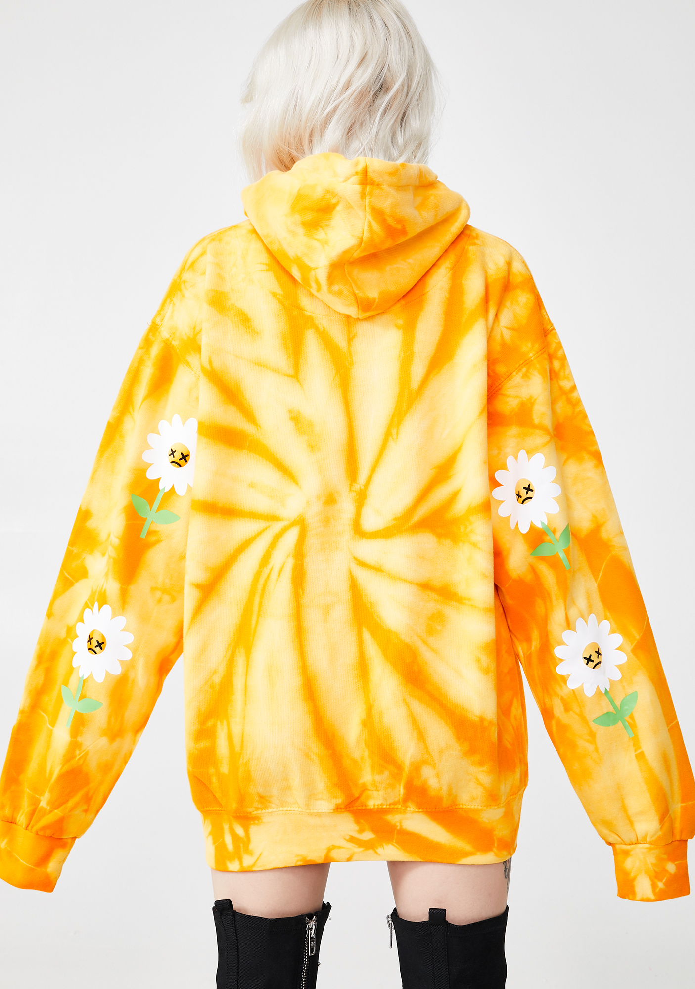 Psycho Rebel Cry Daisy Tie Dye Hoodie Dolls Kill