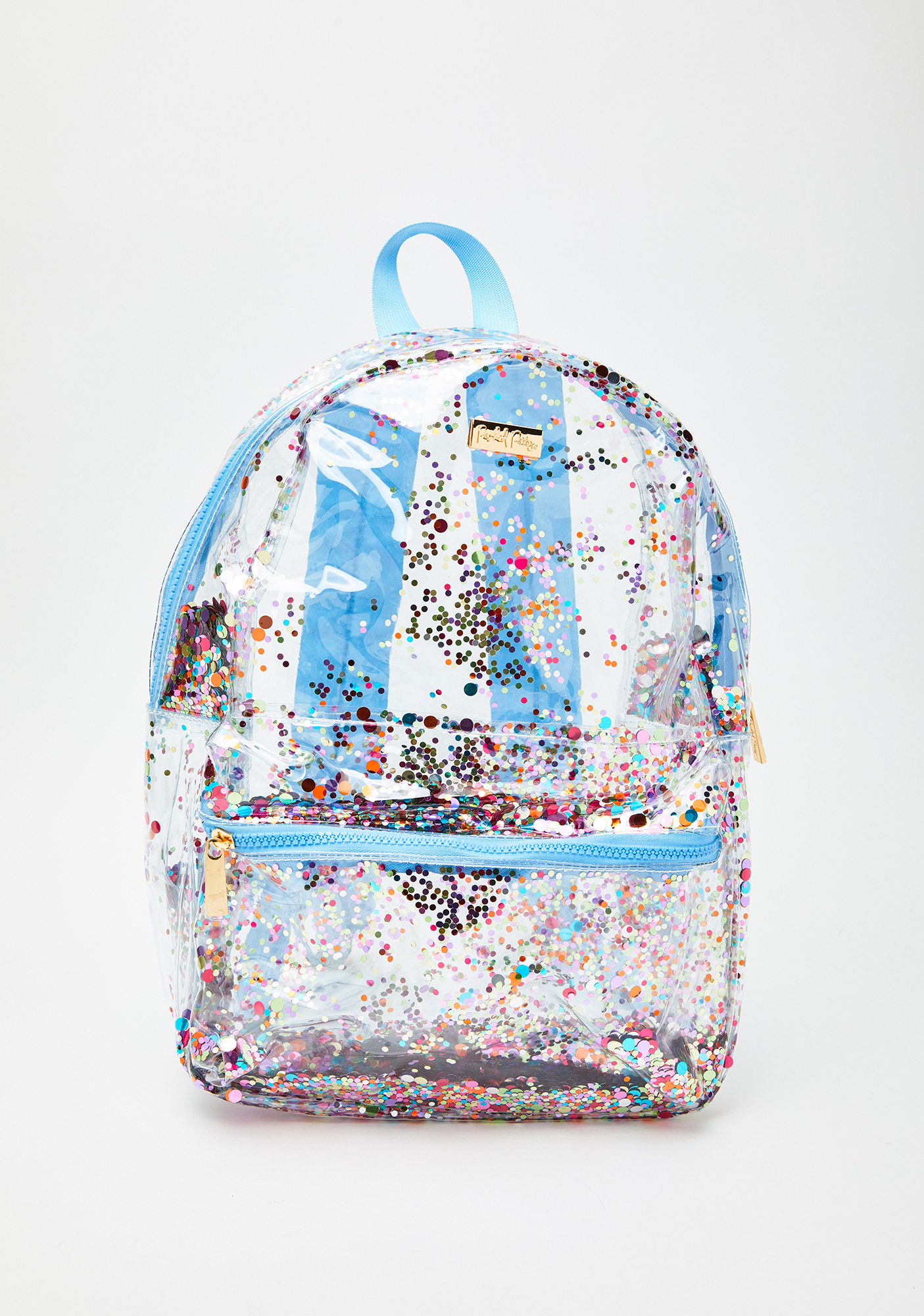 clear confetti backpack