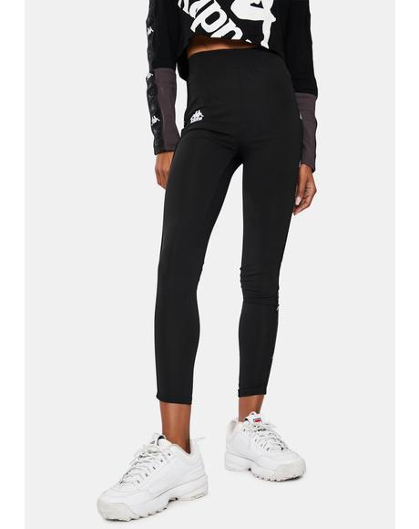 kappa black leggings