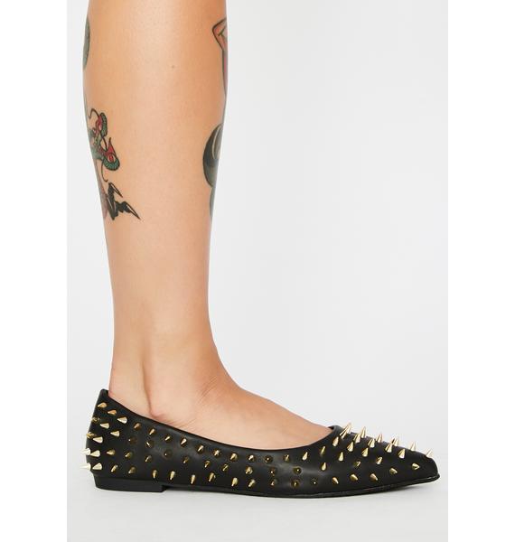 flats with spikes and studs