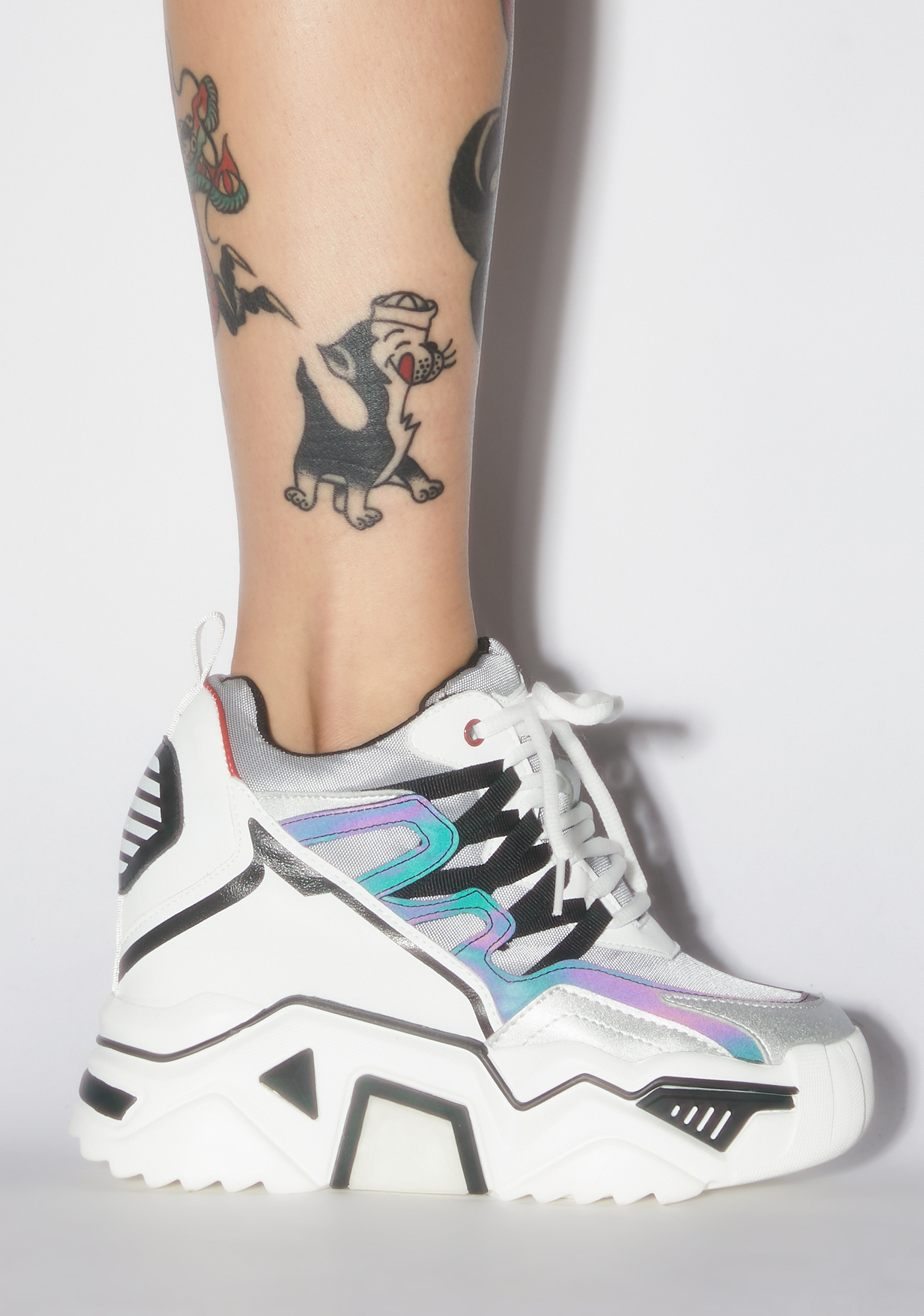 Anthony Wang Prism Stop Look N Glisten Platform Sneakers Dolls Kill