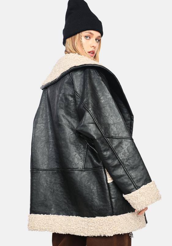 vegan shearling jacket