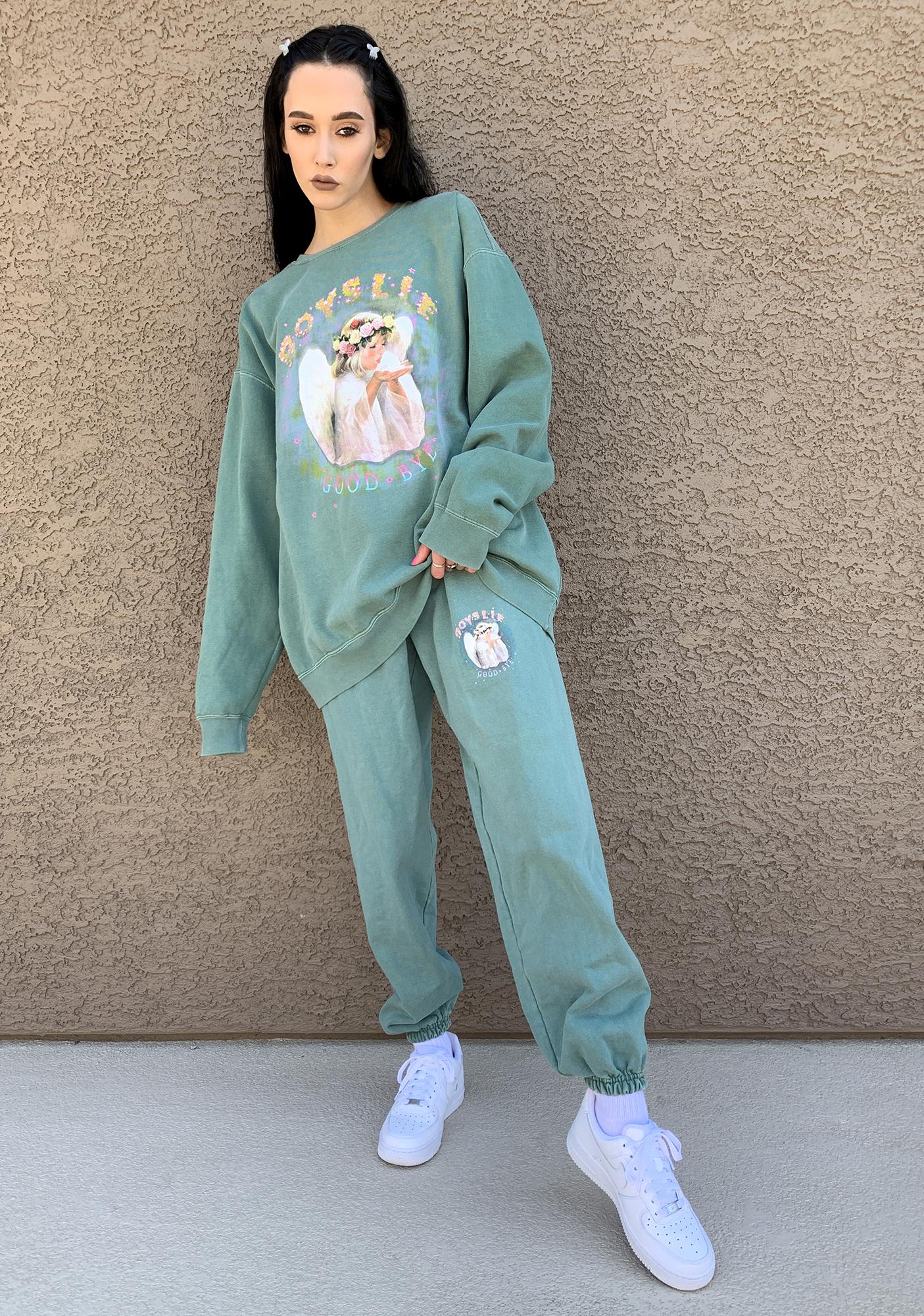 boys lie green sweatpants