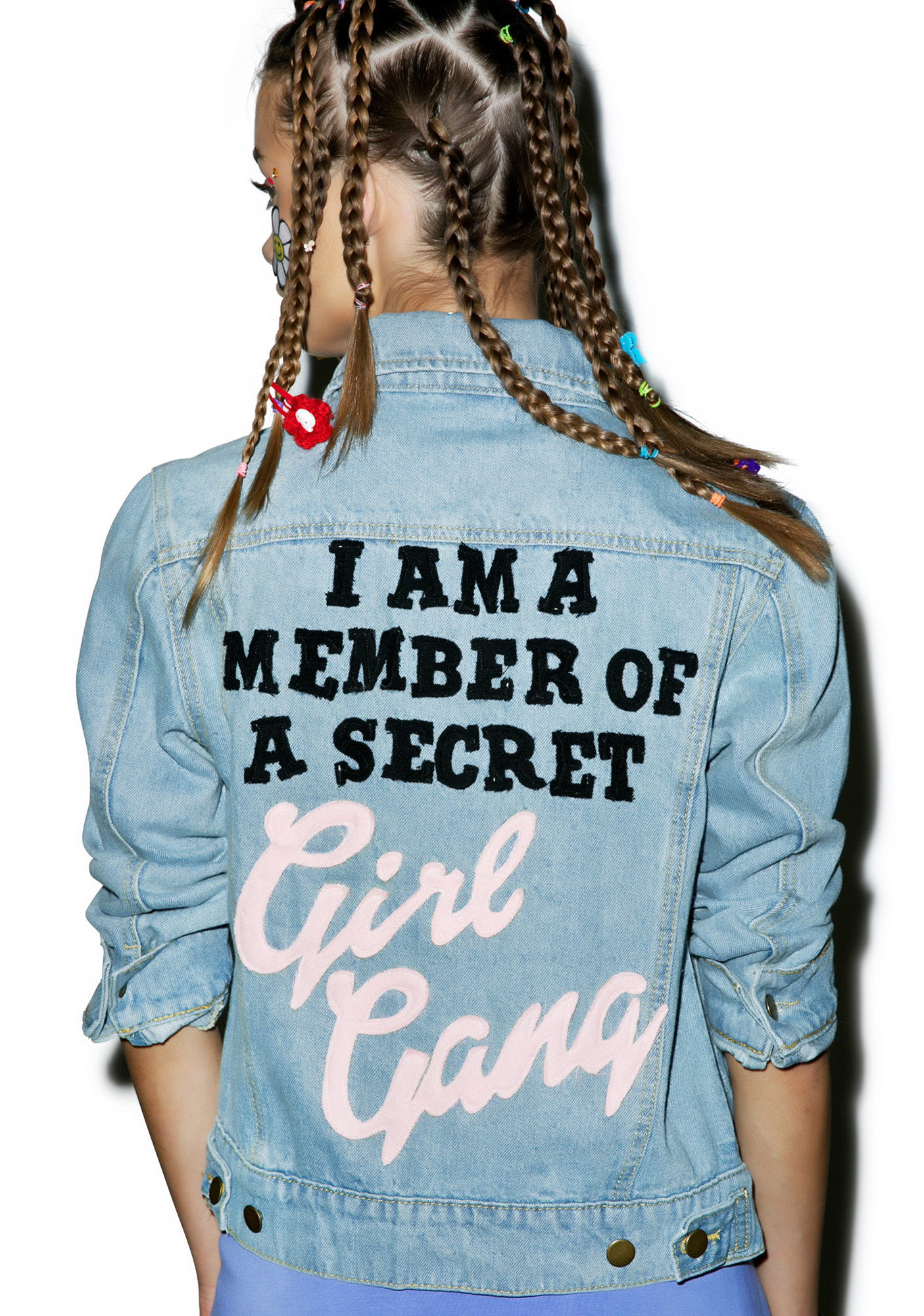 High Heels Suicide Girl Gang Denim Jacket Dolls Kill