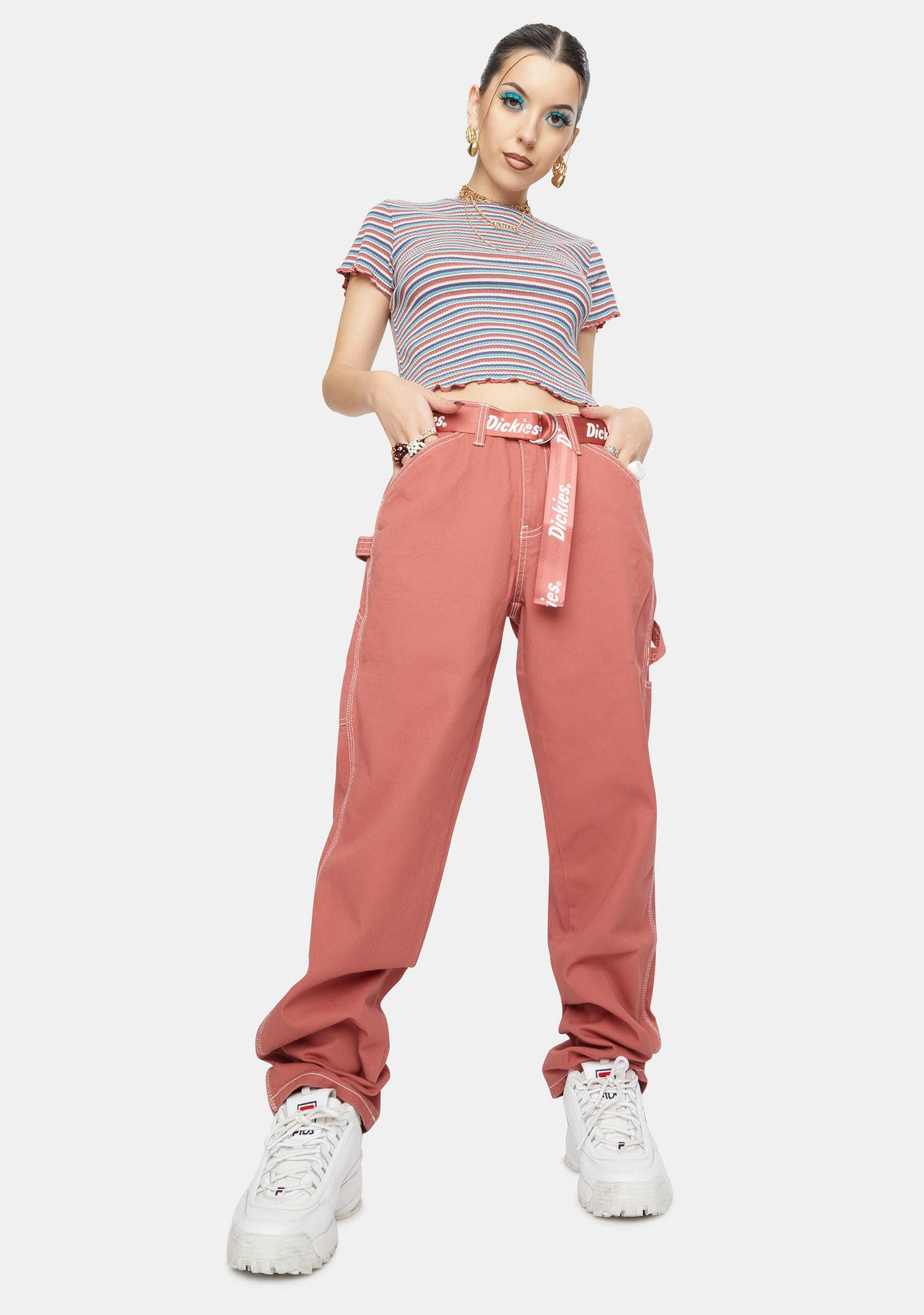 pink carpenter pants