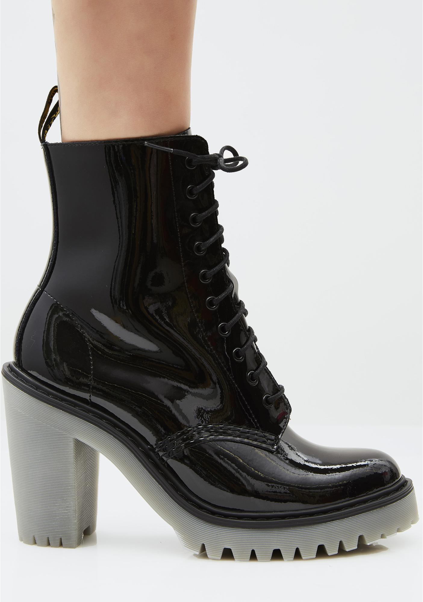 doc martens heeled boots