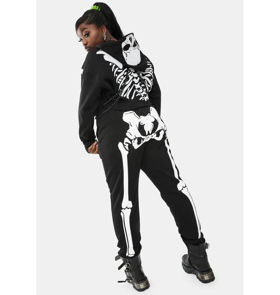 skeleton hoodie and joggers