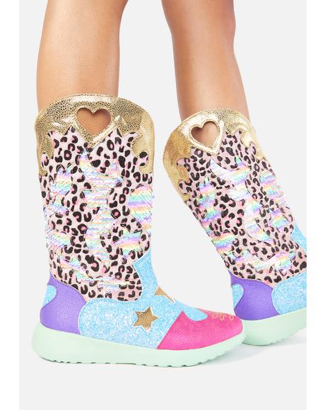 mirage iridescent cowboy boots