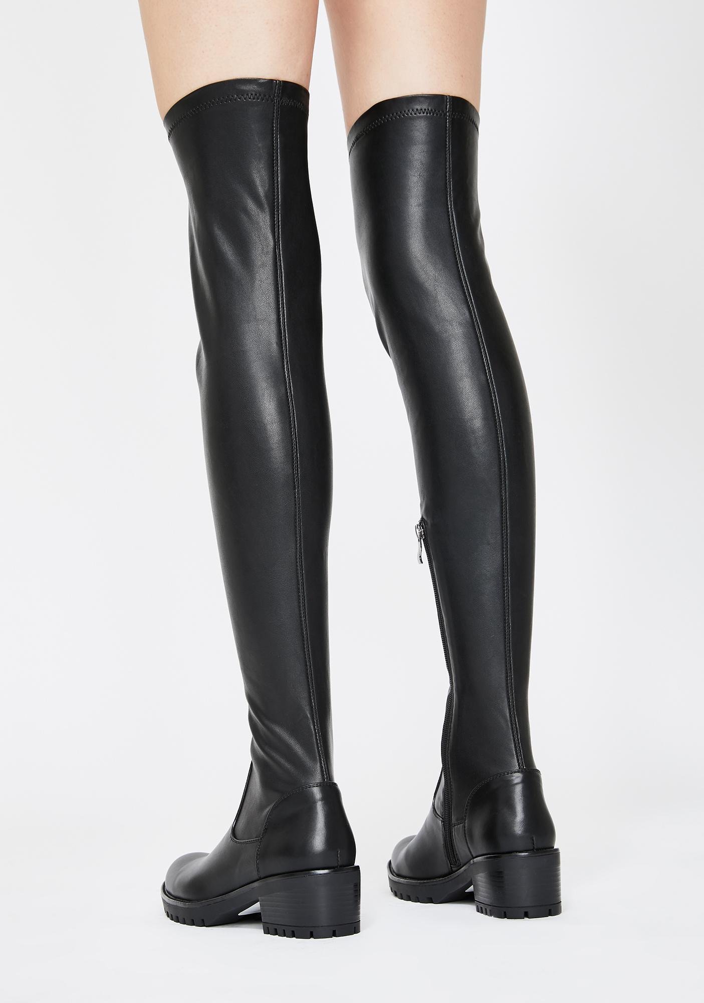 AZALEA WANG Eureva Over The Knee Boots | Dolls Kill