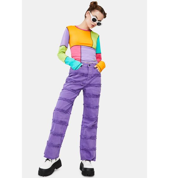 ragged priest purple pants