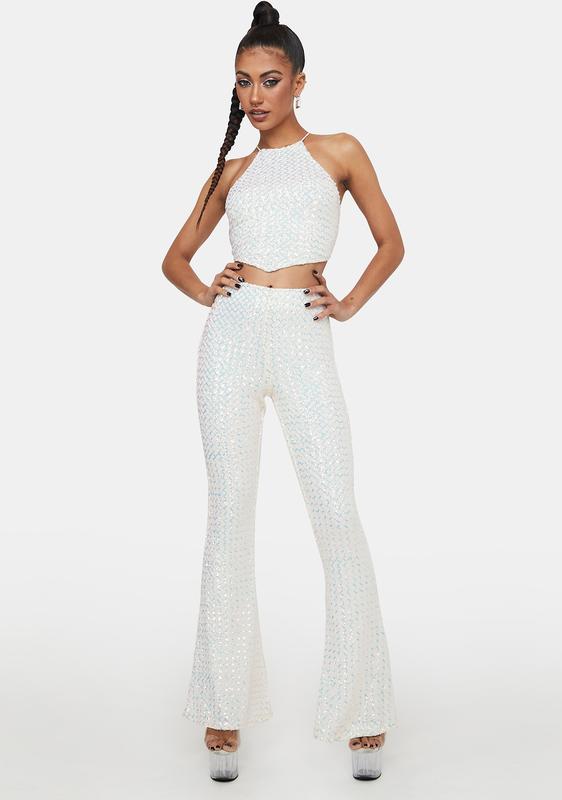 sequin pants set