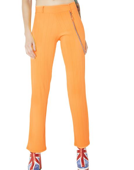 orange neon pants