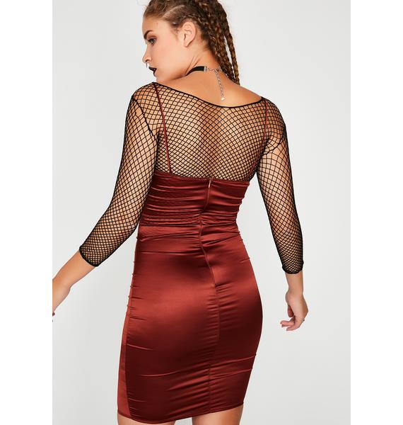 Satin Mini Dress