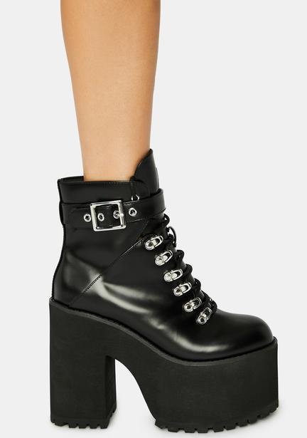 tough attitude platform booties
