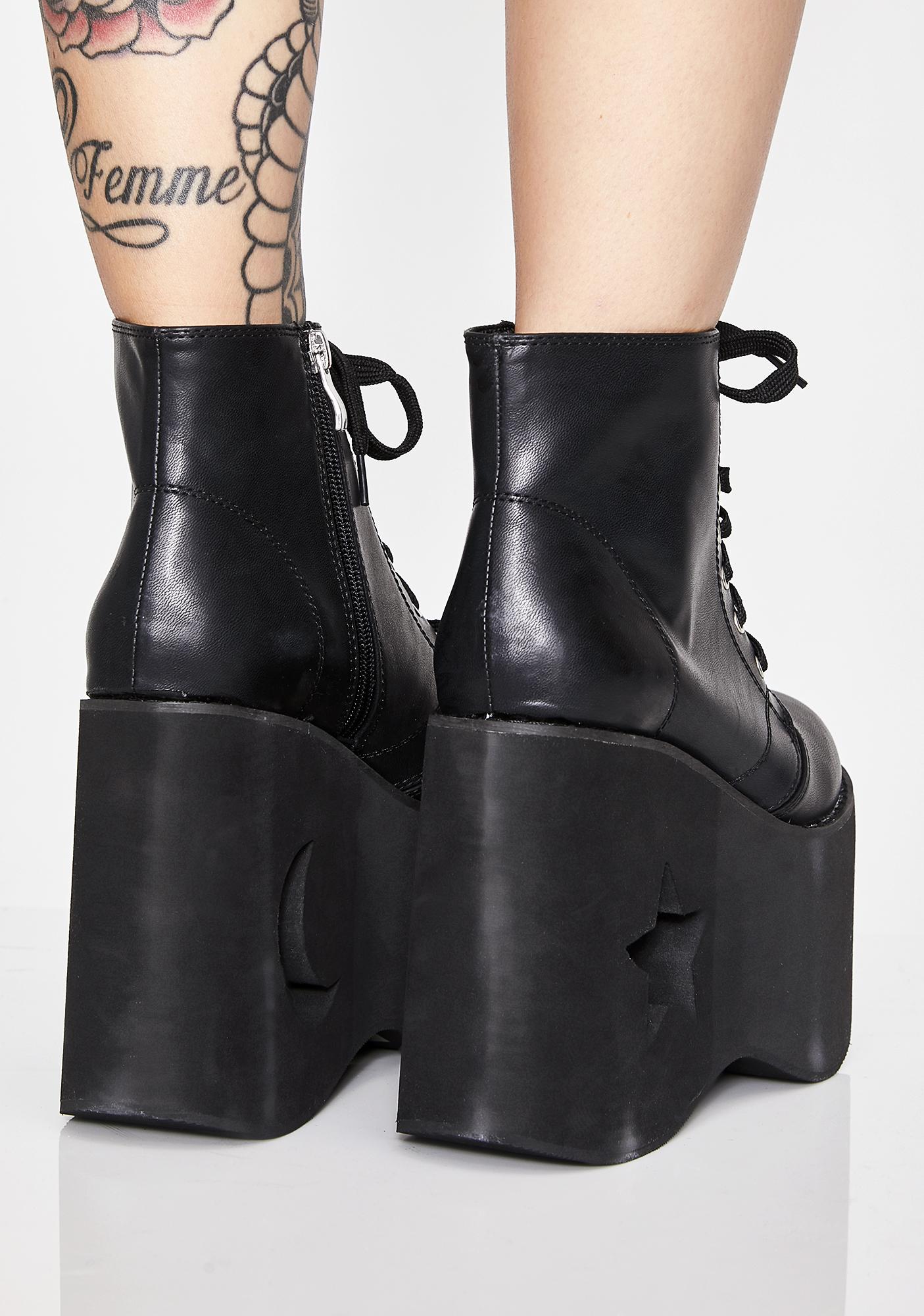 moon platform boots