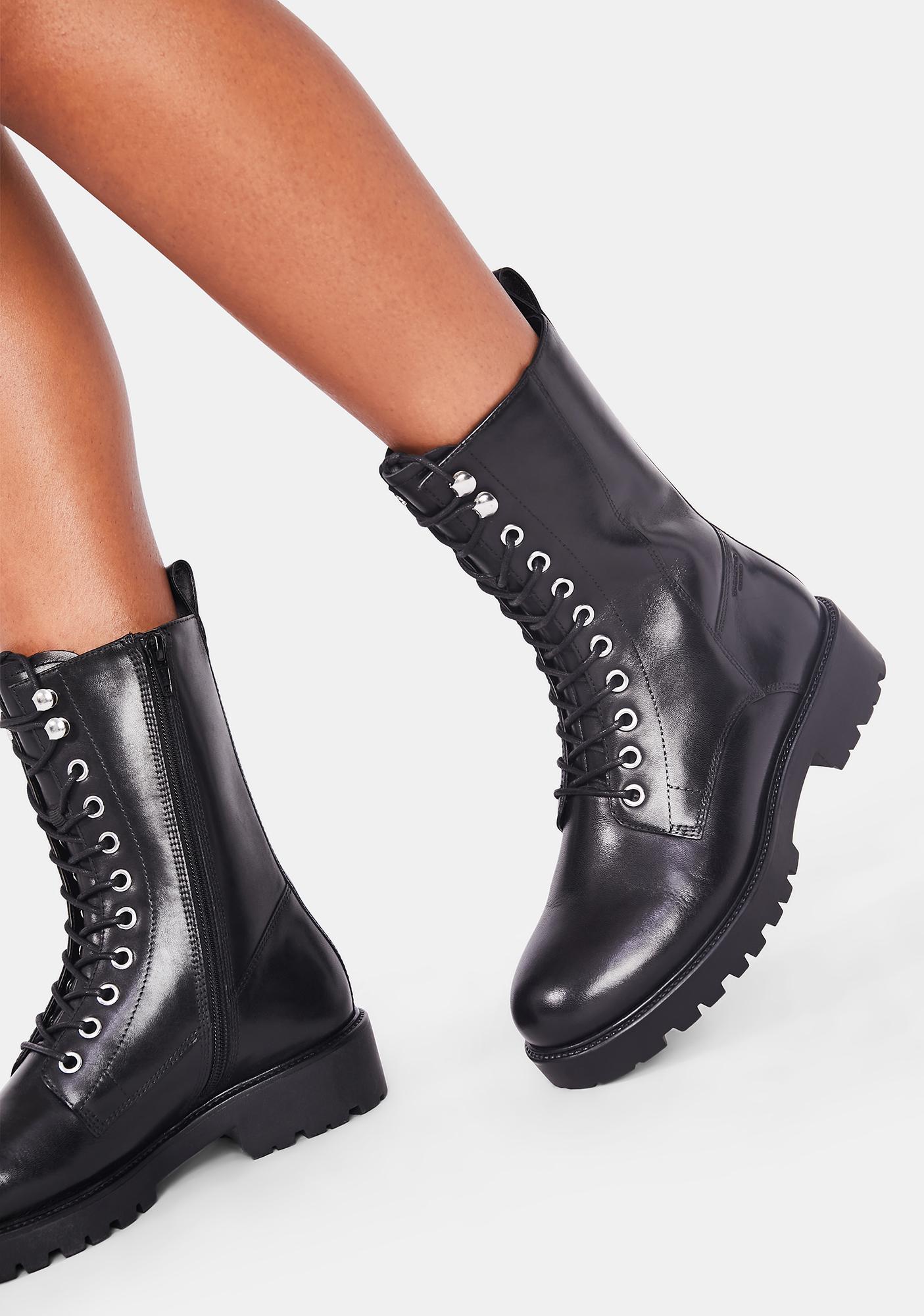 VAGABOND SHOEMAKERS Kenova Fleece Lined Leather Boots | Dolls Kill