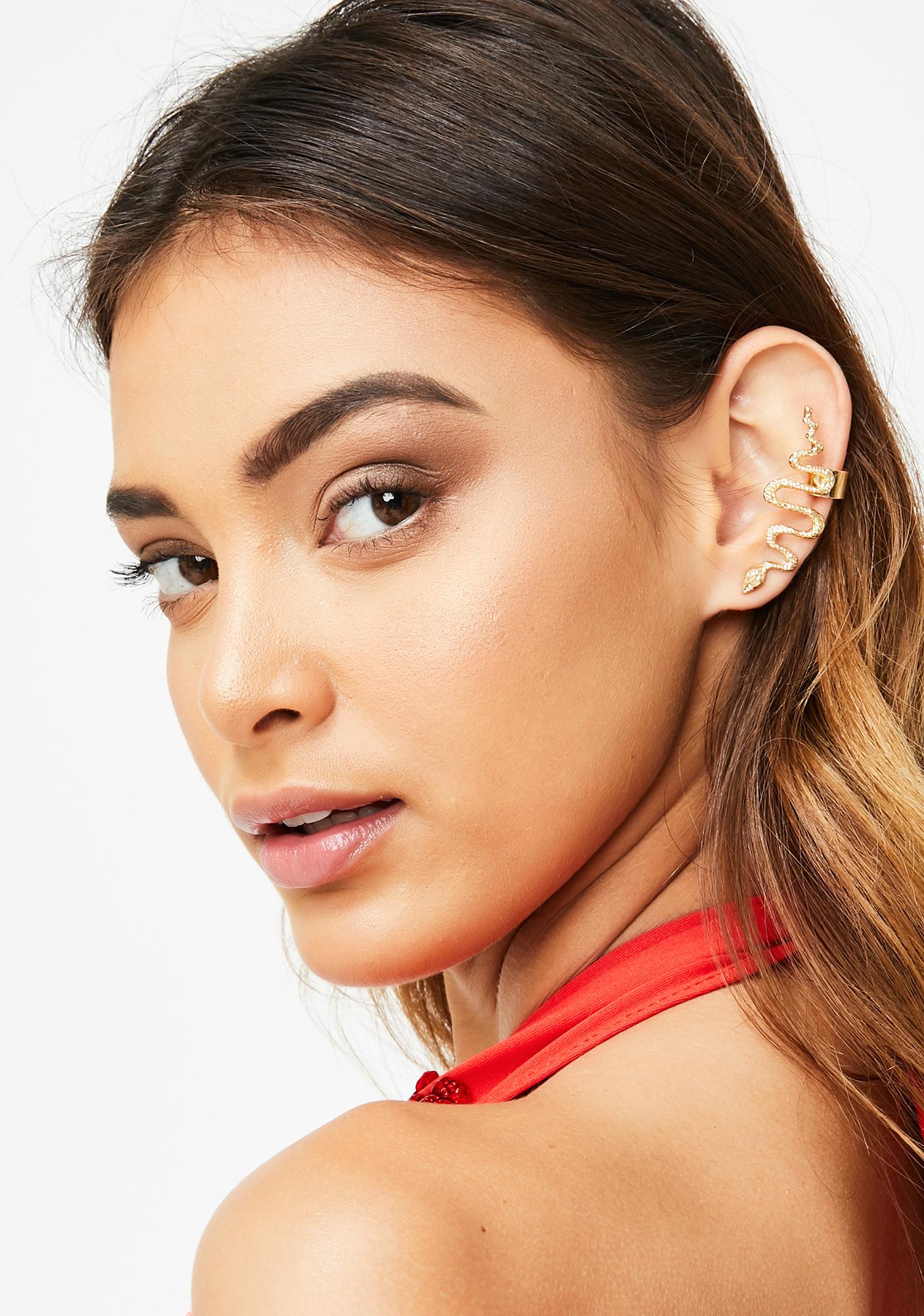 Snake Ear Cuff Gold Dolls Kill