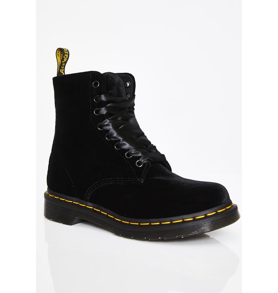 dr martens pascal velvet black