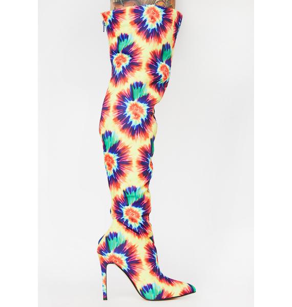 tie dye boots for sale
