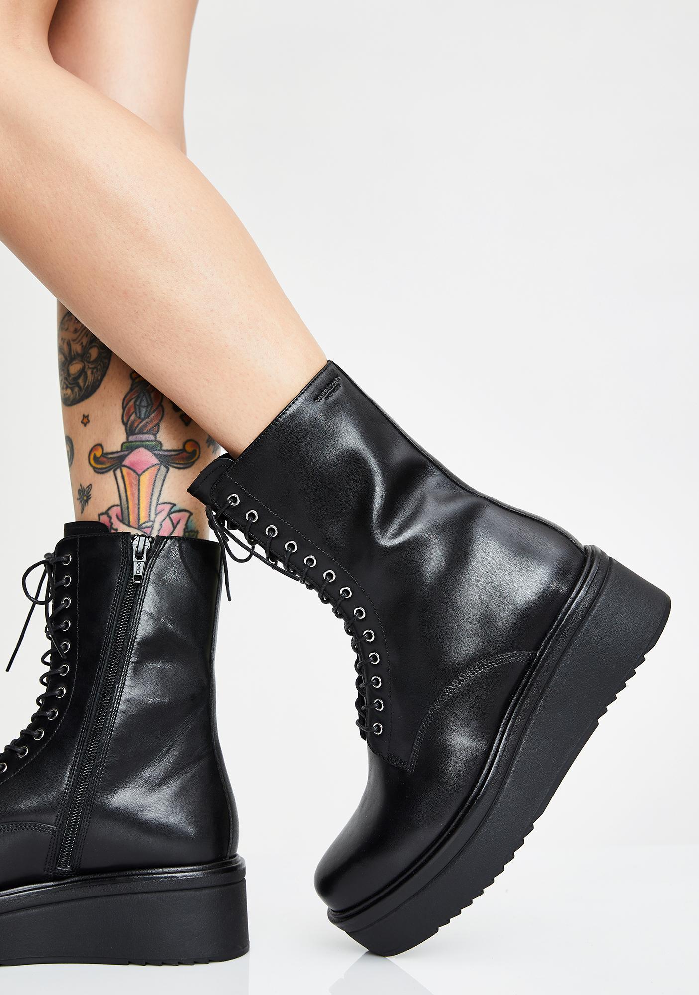 lace up pixie boots