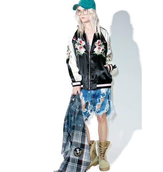 Reversible Flower Souvenir Jacket Dolls Kill