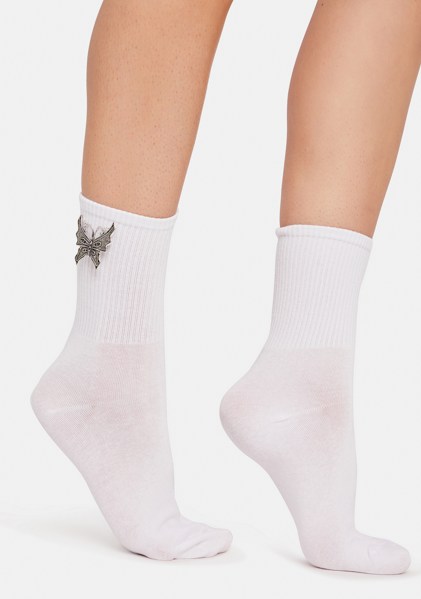 Bliss Winged Immortal Butterfly Crew Socks Dolls Kill
