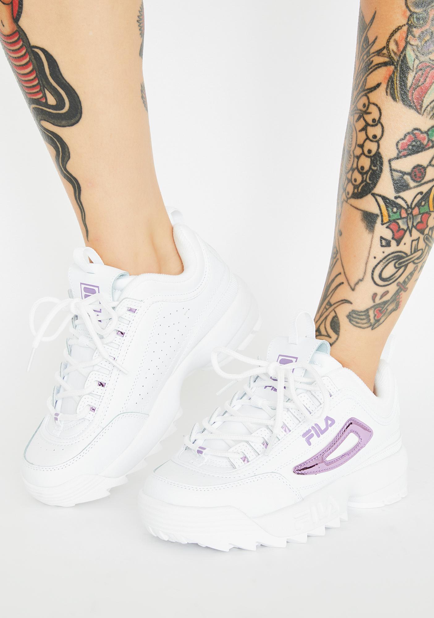 lavender fila sneakers