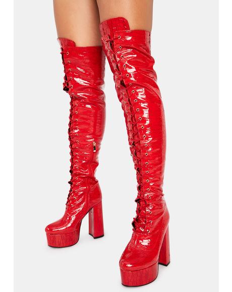 knee high pleaser boots