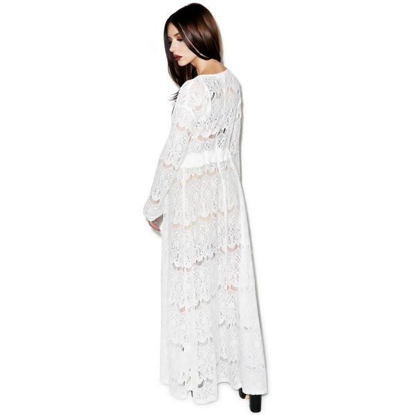 Somedays Lovin Runaway Maxi Cape Dress Dolls Kill