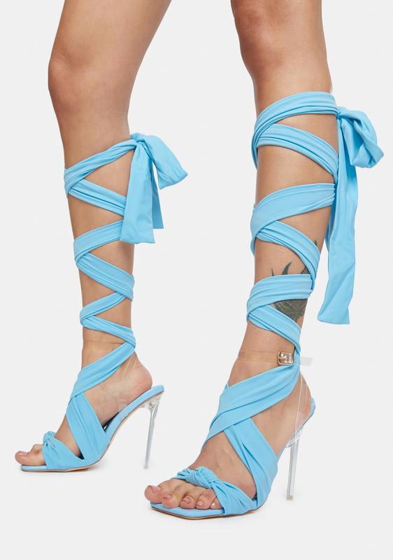 blue tie heels