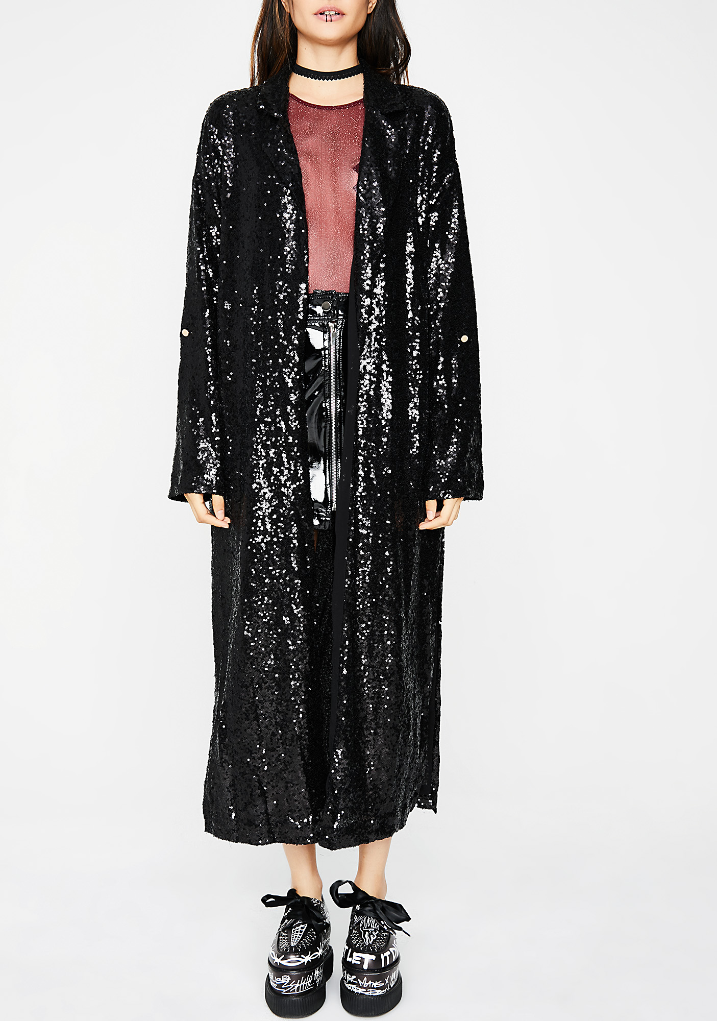 robe kimono sequin