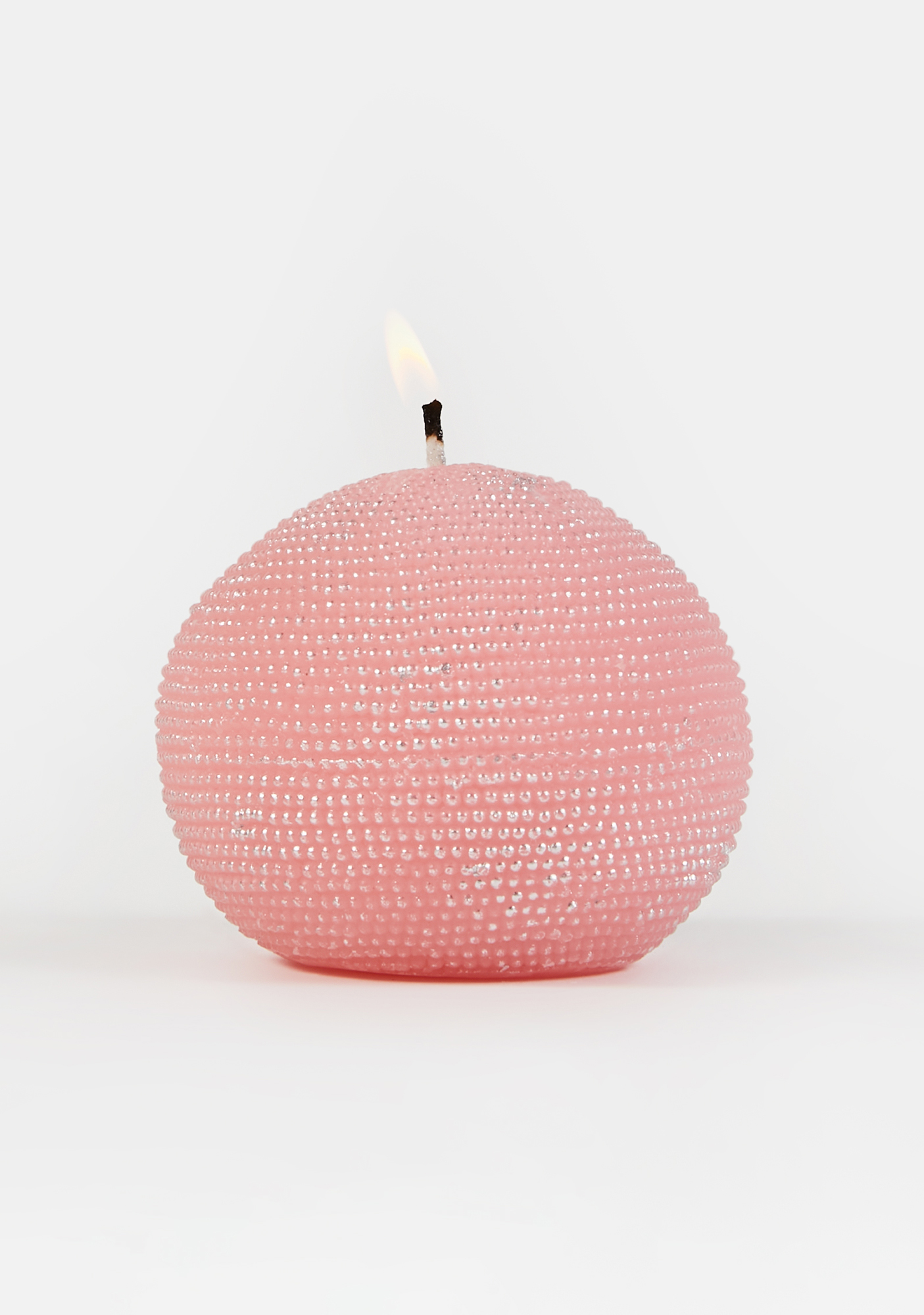 Textured Sphere Candle Pink Dolls Kill