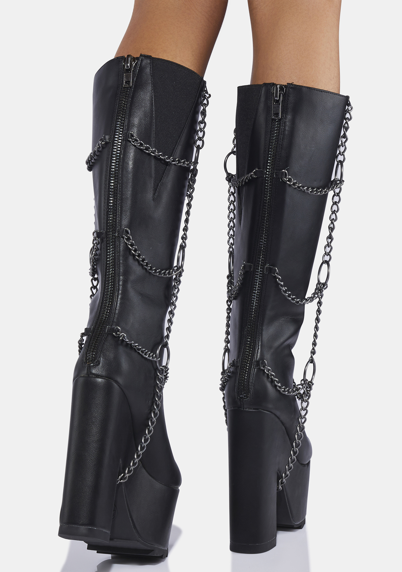 Chained Platform Boots