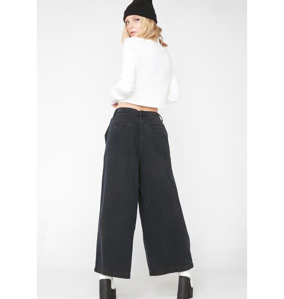 levi's wide leg pleated jeans
