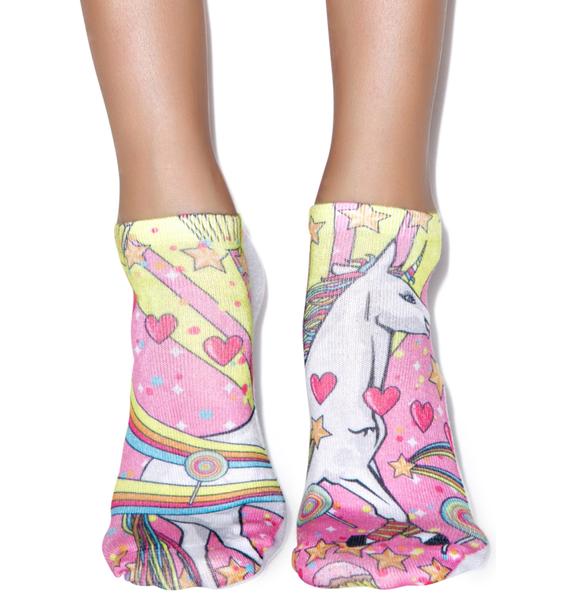 Unicorn Majik Ankle Socks | Dolls Kill