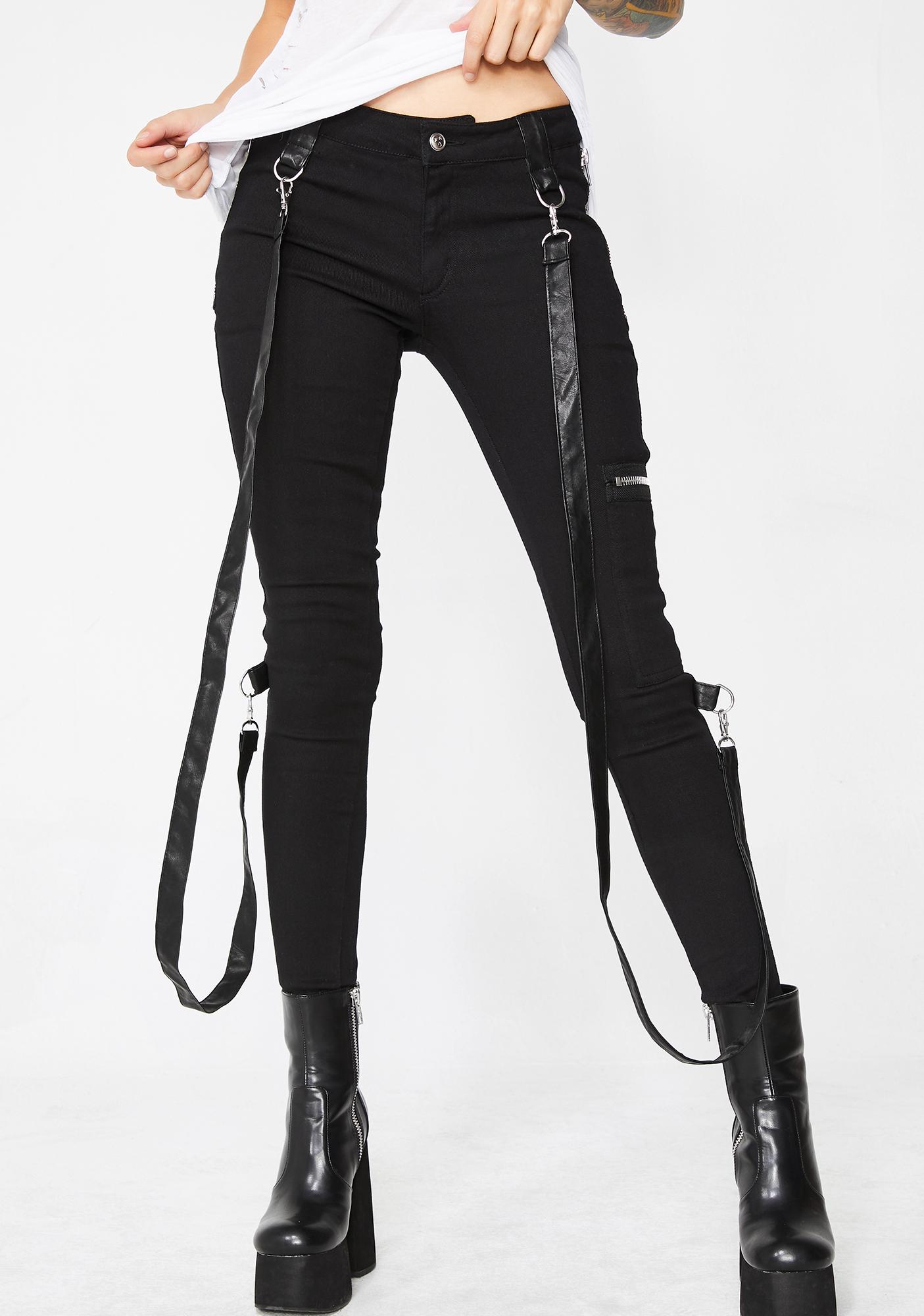 bondage skinny jeans