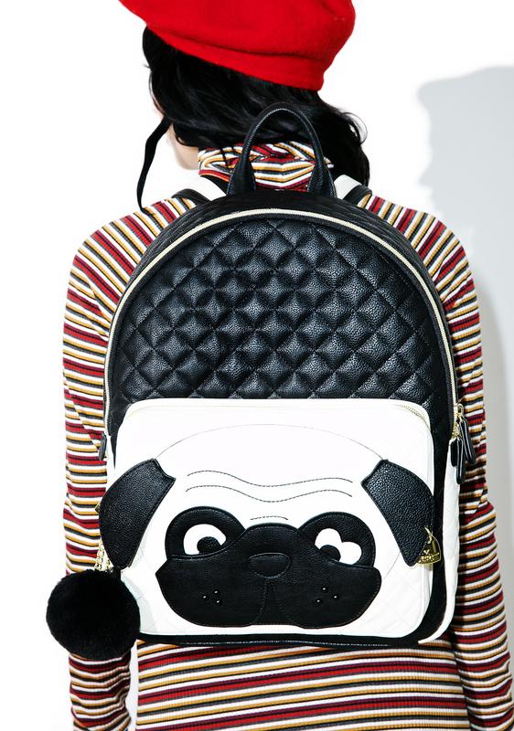 betsey johnson pug backpack