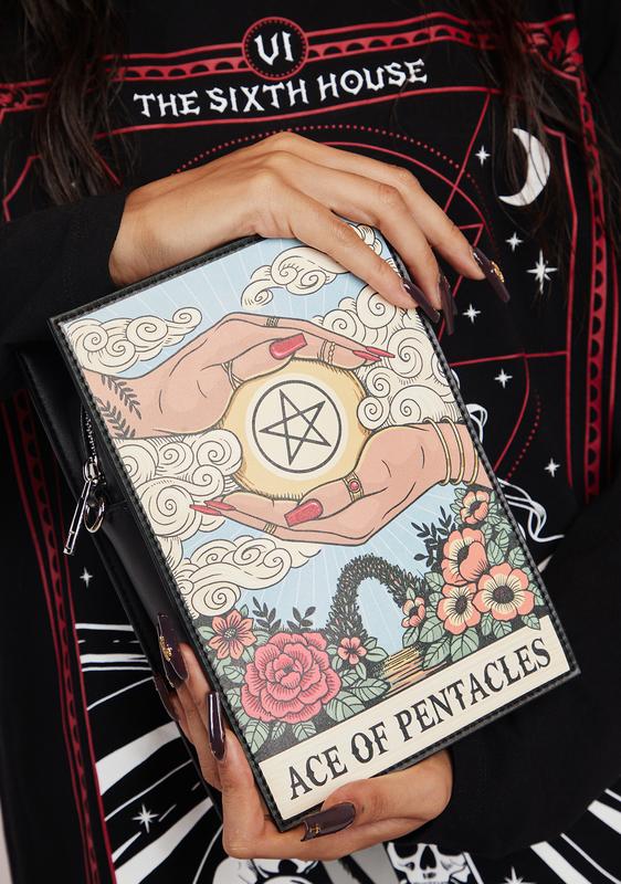 Horoscopez Ace Of Pentacles Tarot Crossbody Bag | Dolls Kill