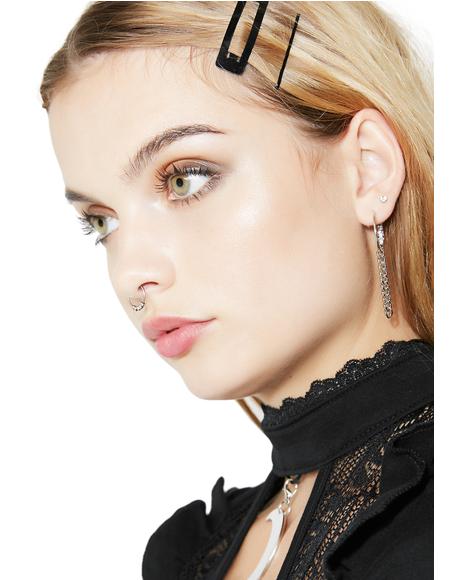 Crossin' Lines Mismatch Earrings